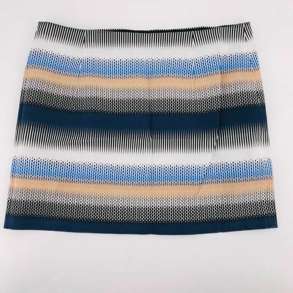 Club Monaco rowan blue stripe mini skirt - Picture 3 of 3